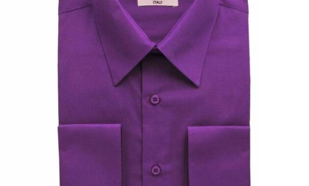 Purple Mens Dress Shirts Stylish and Sophisticated Attire for Men