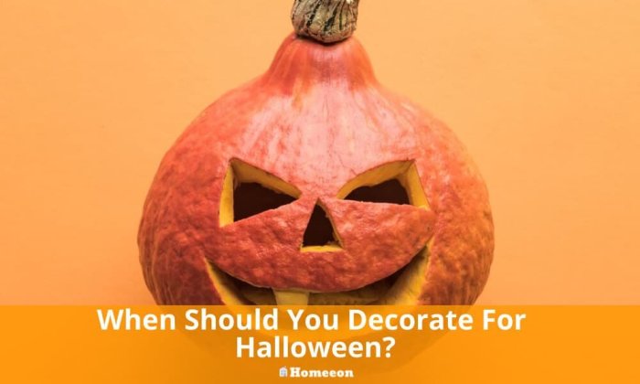 When should you start decorating for halloween