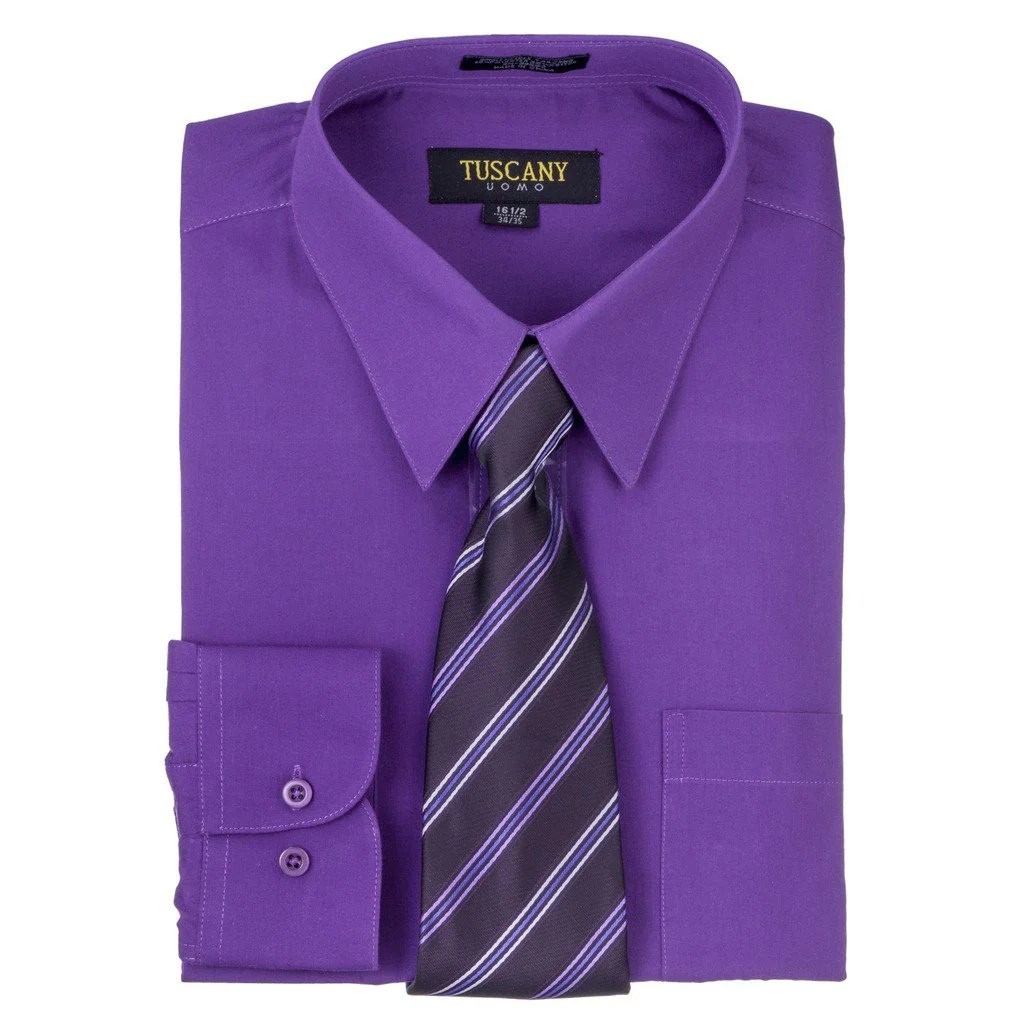 Purple mens dress shirts